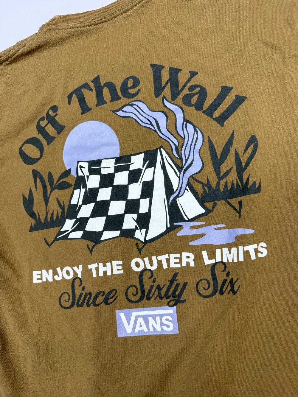 Vans Brown Camping 'Off The Wall' Graphic Print